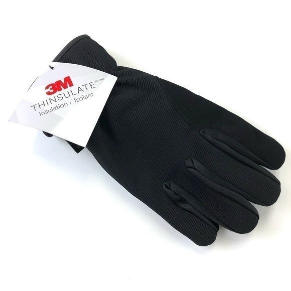 MENS Thinsulate Black Winter Gloves Choose Medium Or Large - Picture 3 of 6